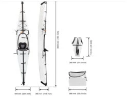 AirCanoe Foldable Kayak 3.9 -Kayak Soldes Magasin aircanoe foldable kayak 3 9 white white 2 1