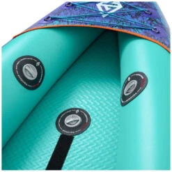 Aquatone Blast 13'6" Recreational Kayak 3-Person Green-Purple -Kayak Soldes Magasin aquatone blast 13 6 recreational kayak 3 person green purple 4