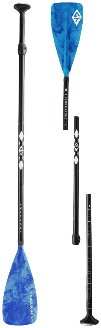 Aquatone Vision Youth Aluminum Paddle Blue-Black 1 Aquatone Vision Youth Aluminum Paddle Blue-Black