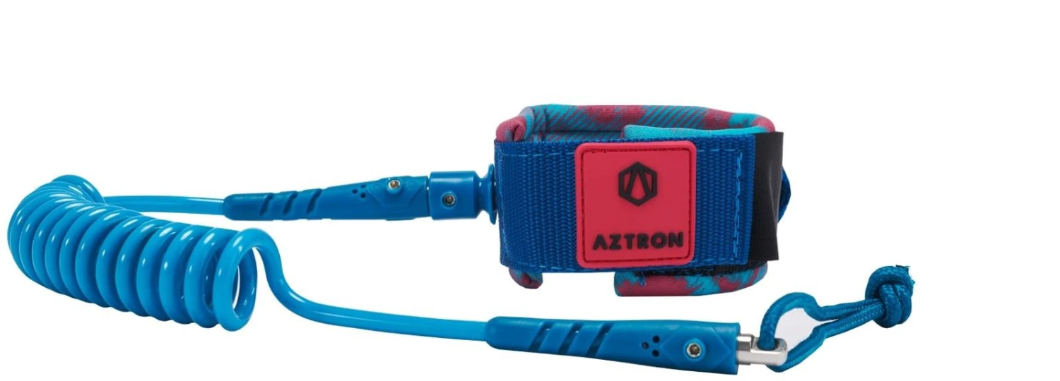 Aztron 4' Hand Coil Leash Blue 1 Aztron 4' Hand Coil Leash Blue