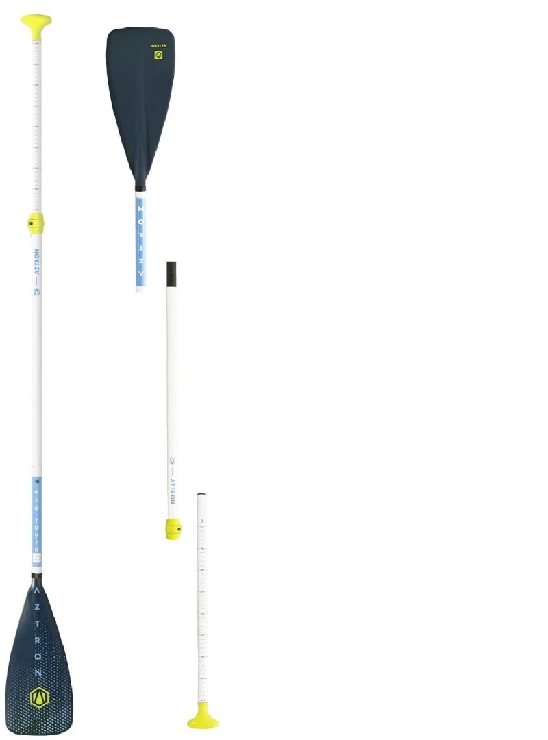 Aztron Neo Youth Fiberglass 3-Section Paddle Green-White 1 Aztron Neo Youth Fiberglass 3-Section Paddle Green-White
