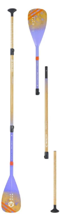 Aztron Phase Bamboo Carbone 3-Section Paddle Purple