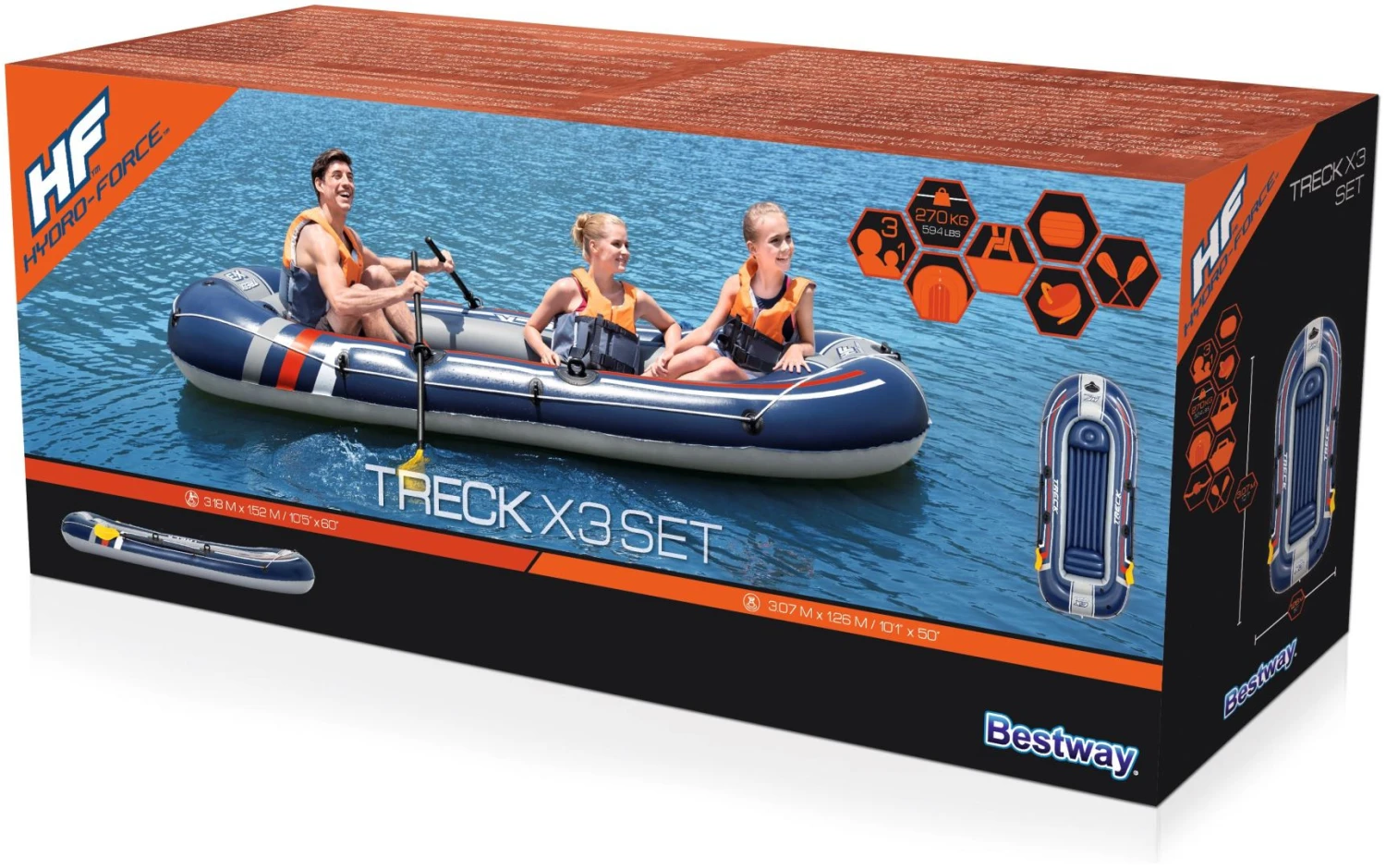 Bestway Hydro-Force Treck X3 Set 6 Bestway Hydro-Force Treck X3 Set – Image 6