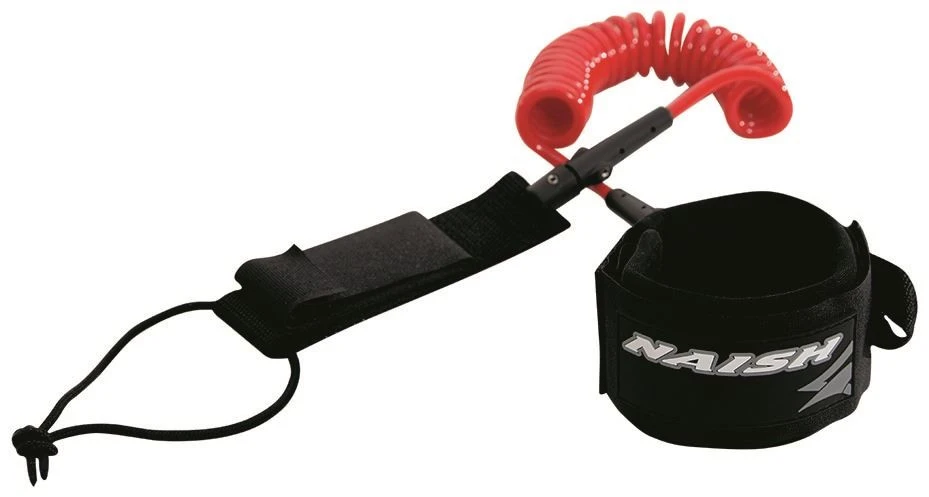 Naish Board Coil Leash 5'0" Black 1 Naish Board Coil Leash 5'0" Black