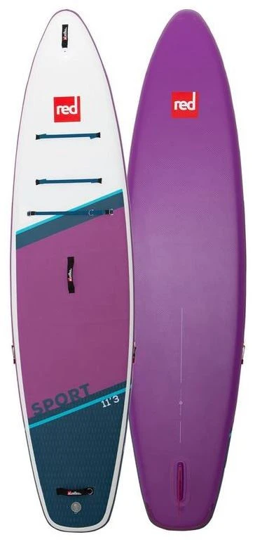 Red Paddle Co. Red Paddle Co 11'3 Sport MSL Inflatable SUP White-Purple-Dark Blue 1 Red Paddle Co. Red Paddle Co 11'3 Sport MSL Inflatable SUP White-Purple-Dark Blue