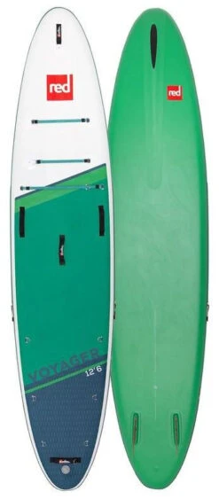 Red Paddle Co. Red Paddle Co 12’8 Voyager MSL Inflatable SUP White-Green-Dark Blue