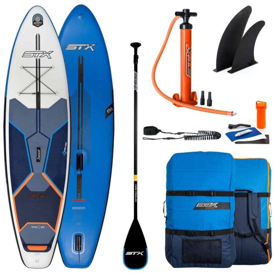 STX I-Sup Hybrid Cruiser Junior 8' X 28" X 4 ' 2022 Blue-Orange 2 STX I-Sup Hybrid Cruiser Junior 8' X 28" X 4 ' 2022 Blue-Orange – Image 2